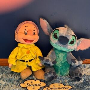 Disney Plush Set - Yellow and Teal